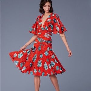 Diane Von Furstenburg “ Asher Vermillion” Dress